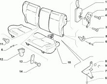 70613/01 REAR SEAT