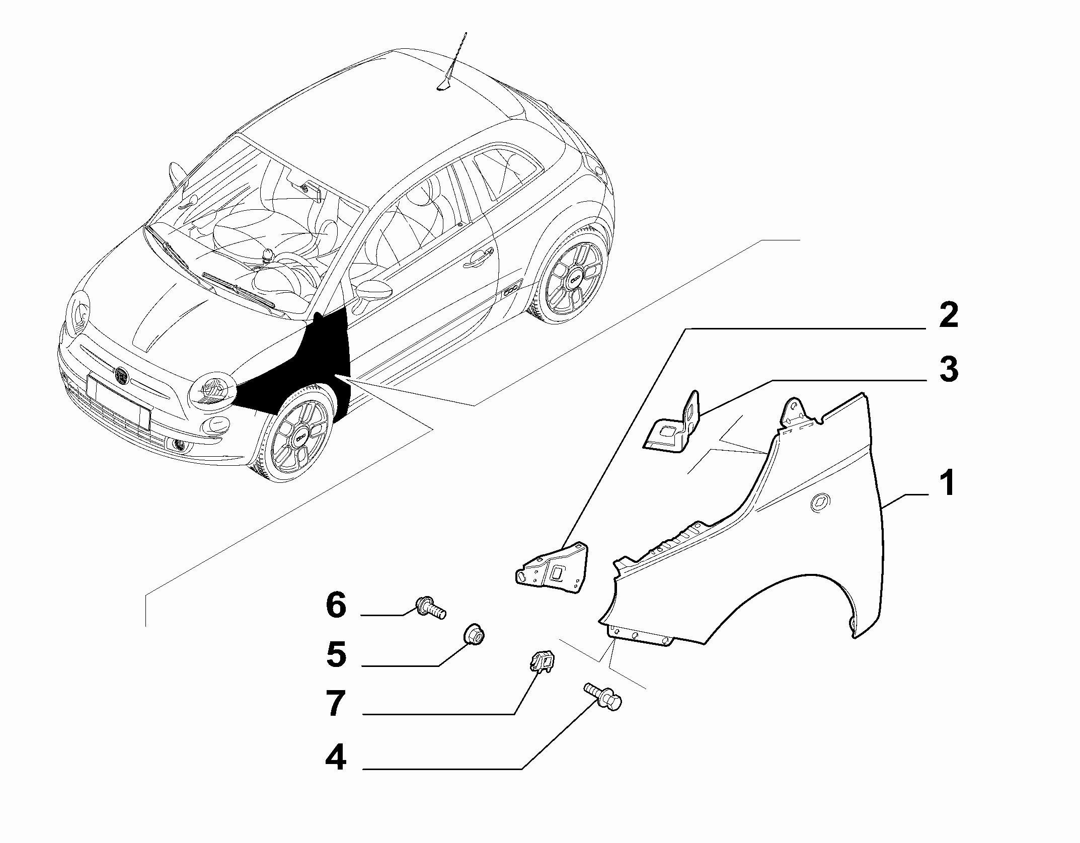 70018-010 FRONT MUDGUARD