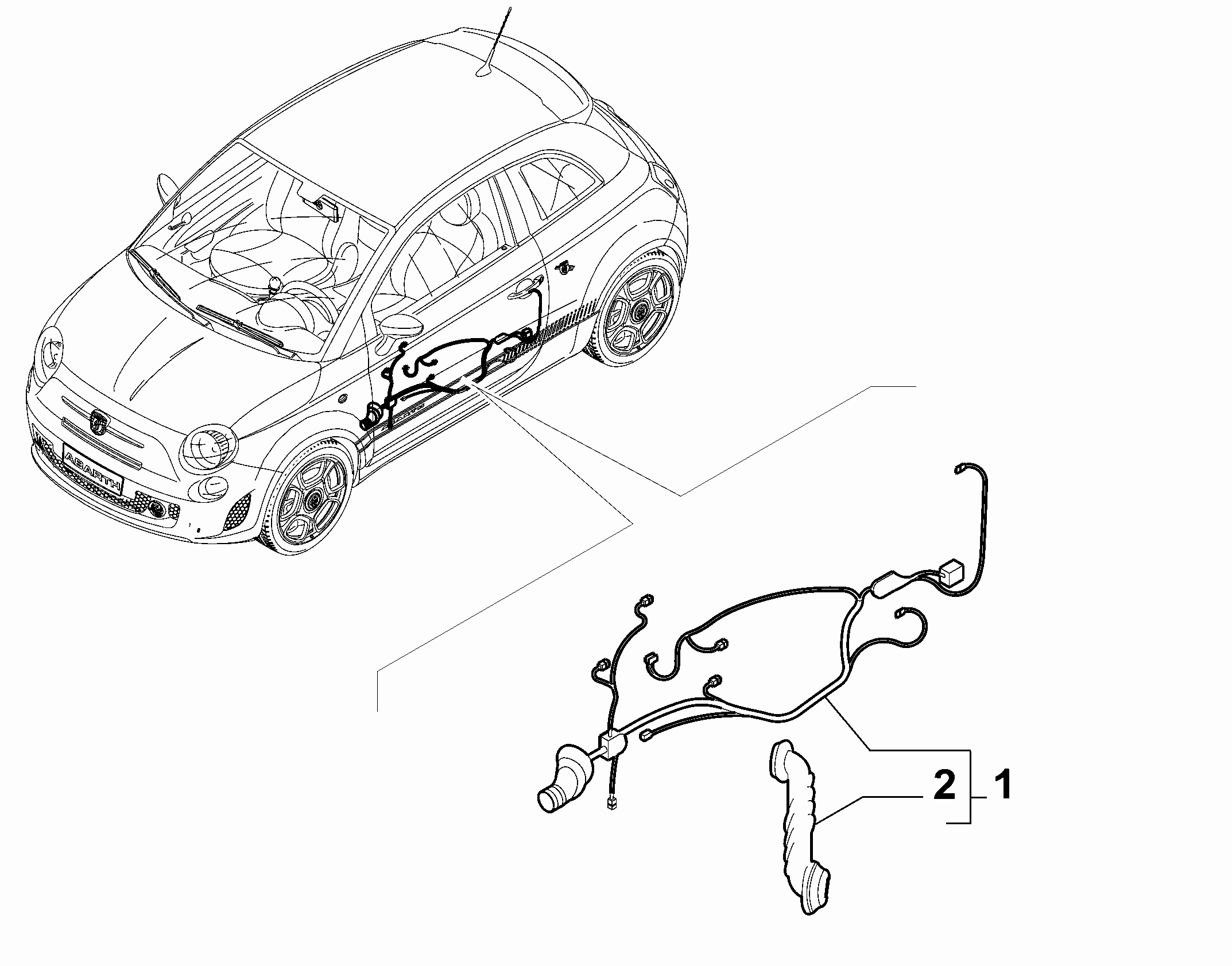 55526-010 FRONT DOOR HARNESS