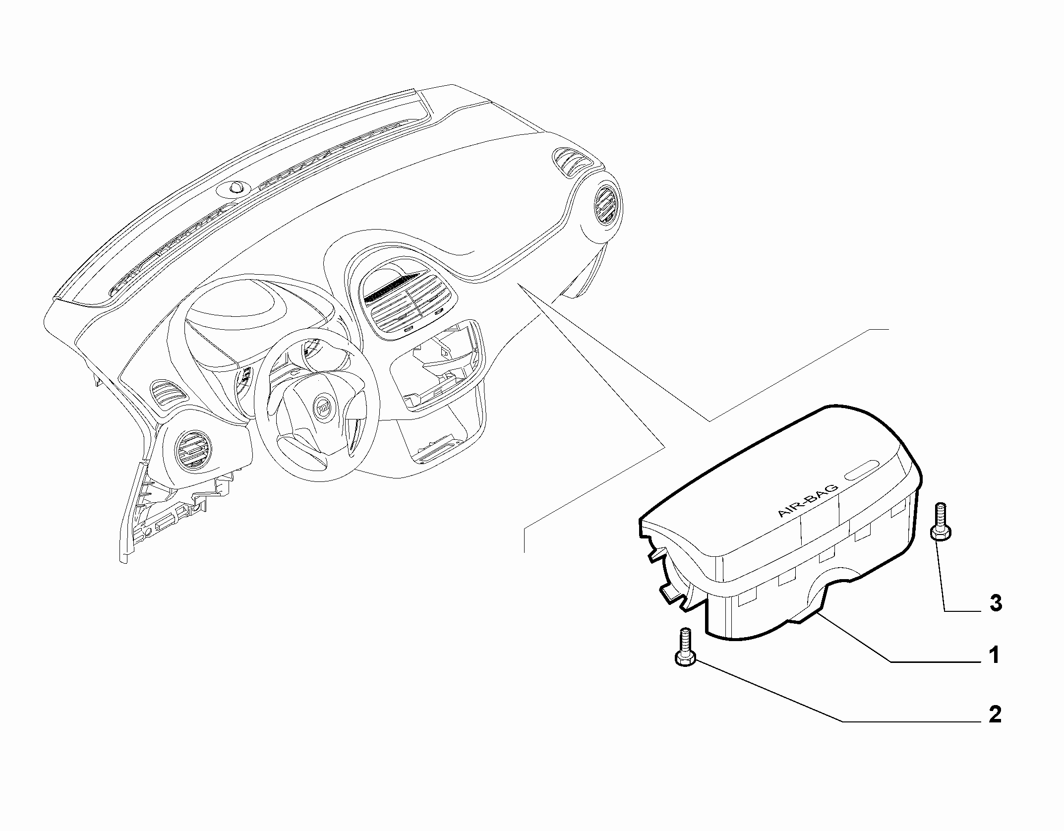 55508-020 PASSENGER AIRBAG