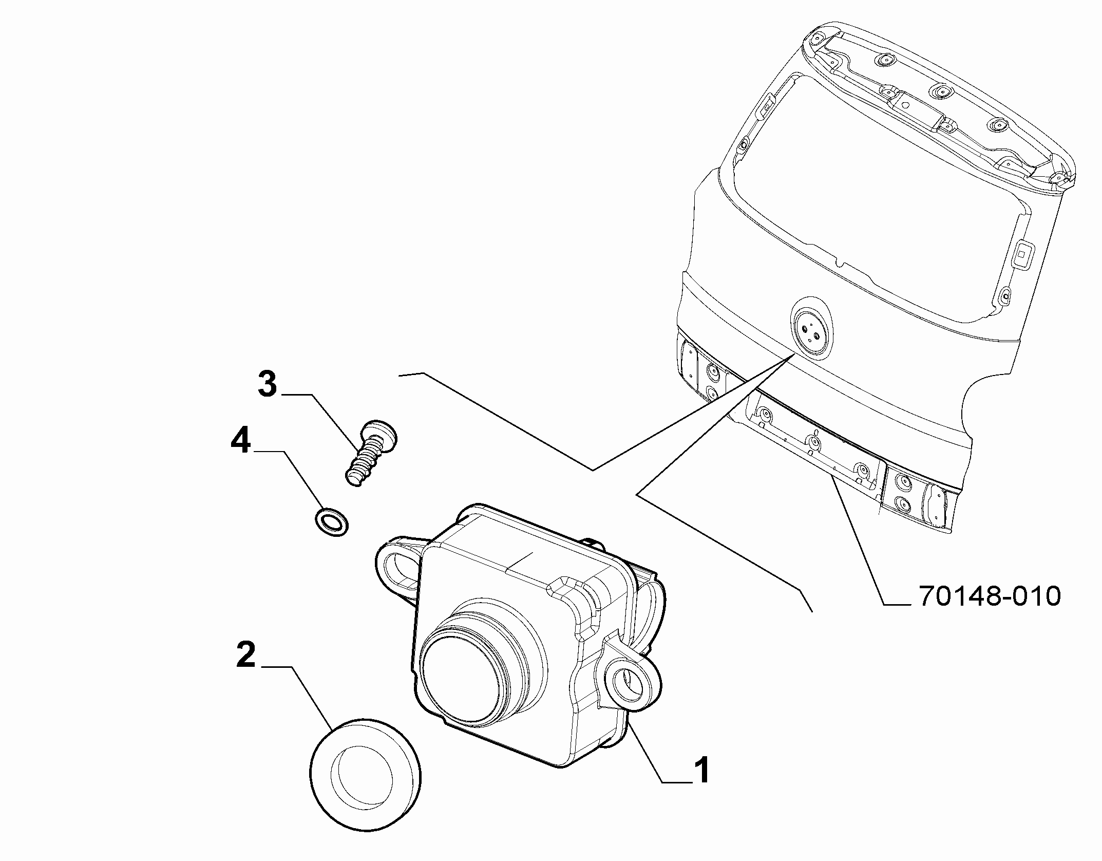 55501-070 PARKING REAR CAMERA
