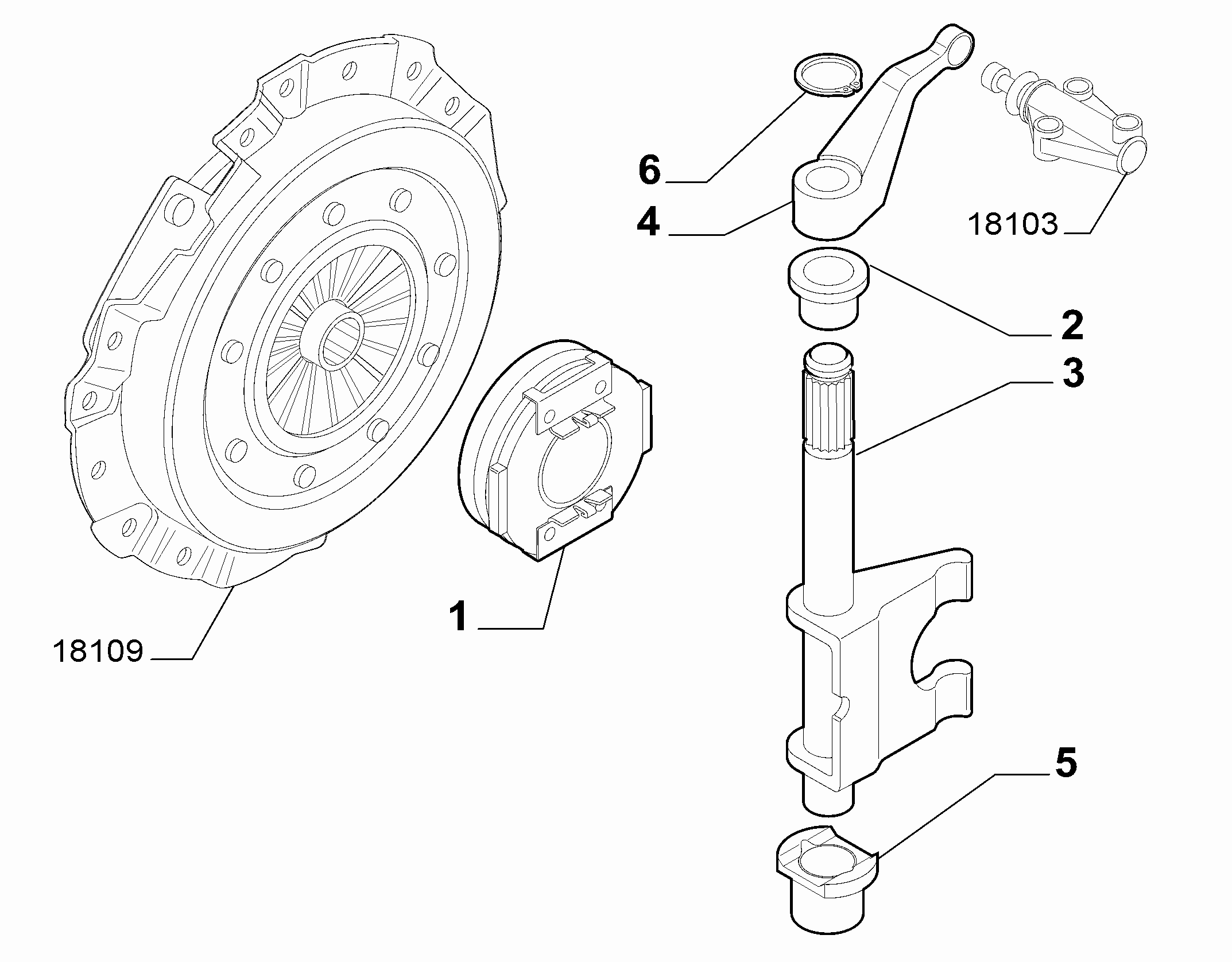 21219-030 MANUAL CLUTCH RELEASE
