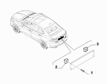 70727-040 REAR PLATE CLAMPS