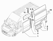 70020-040 OUTER SIDE PANEL FOR COMMERCIAL VEHICLES