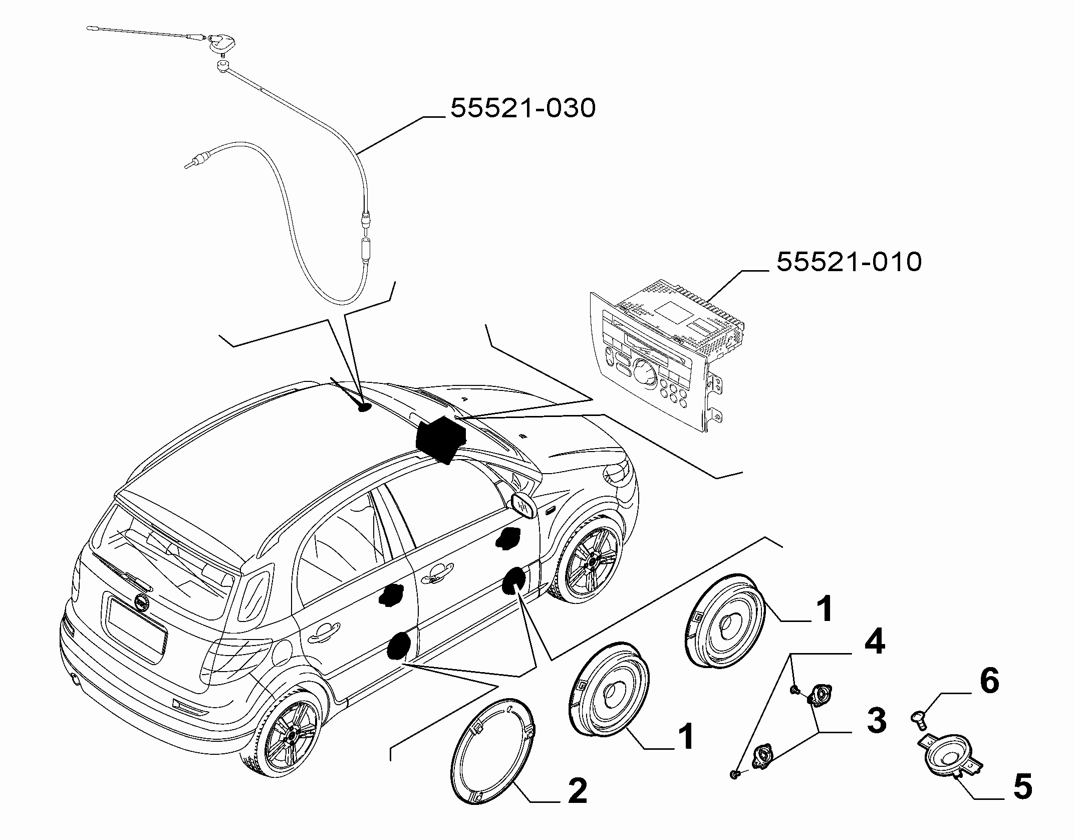 55521-020 LOUDSPEAKER