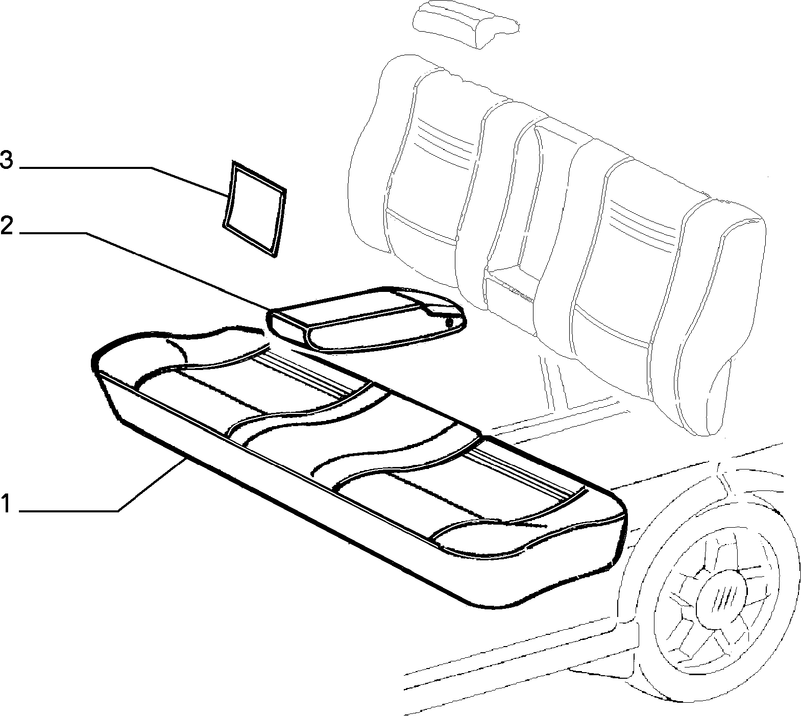 70615/00 REAR SEAT LINING 