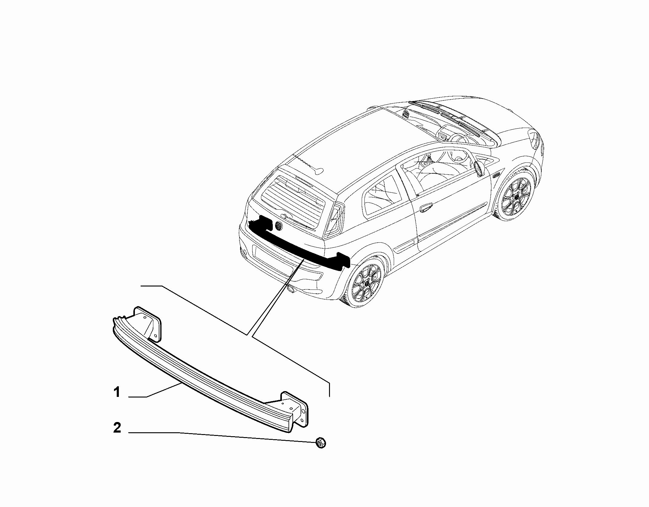 70004-040 REAR CRASH BOX