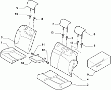 70615/11 REAR SEAT LINING