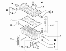 10101-020 CYLINDER HEAD AND GASKETS