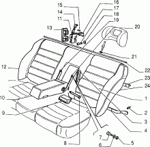 70613/00 REAR SEAT 