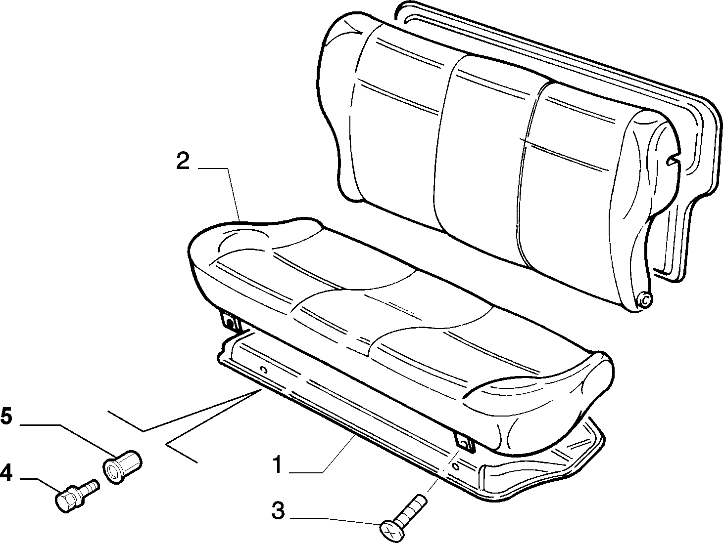 70613/00 REAR SEAT 