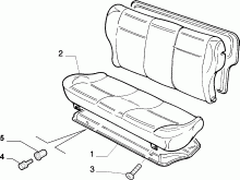 70613/00 REAR SEAT 
