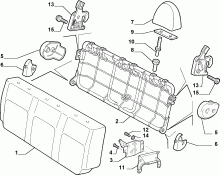 70613/00 REAR SEAT 