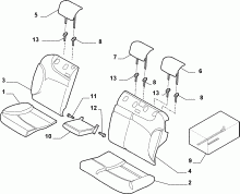 70615/09 REAR SEAT LINING