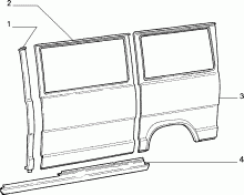 70019/00 КУЗОВ, ОБЛИЦОВКИ (ЦЕНТРАЛЬНАЯ ЧАСТЬ) 