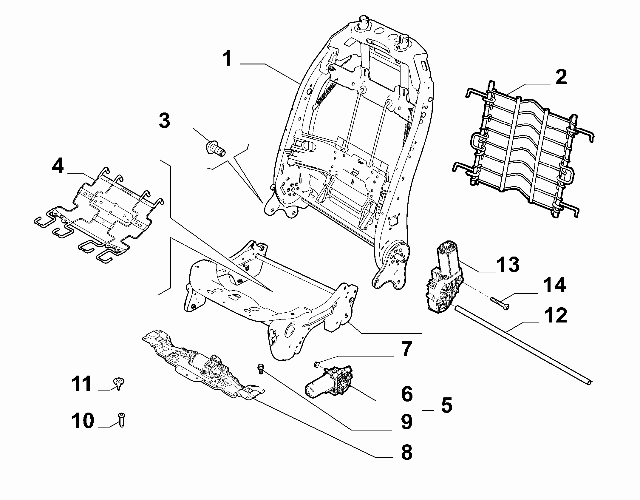 70601-021 DRIVER SEAT FRAMES
