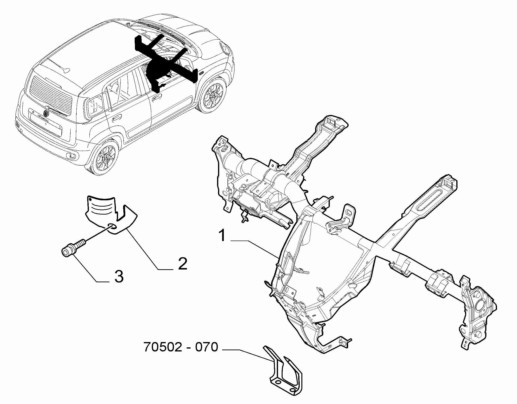 70002-050 DASHBOARD CROSSRAIL