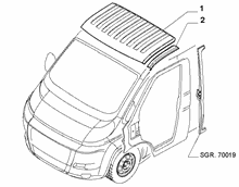 70018-020 ROOF FOR COMMERCIAL VEHICLES