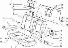 70613/00 REAR SEAT