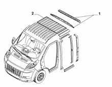 70020-030 ROOF FOR COMMERCIAL VEHICLES