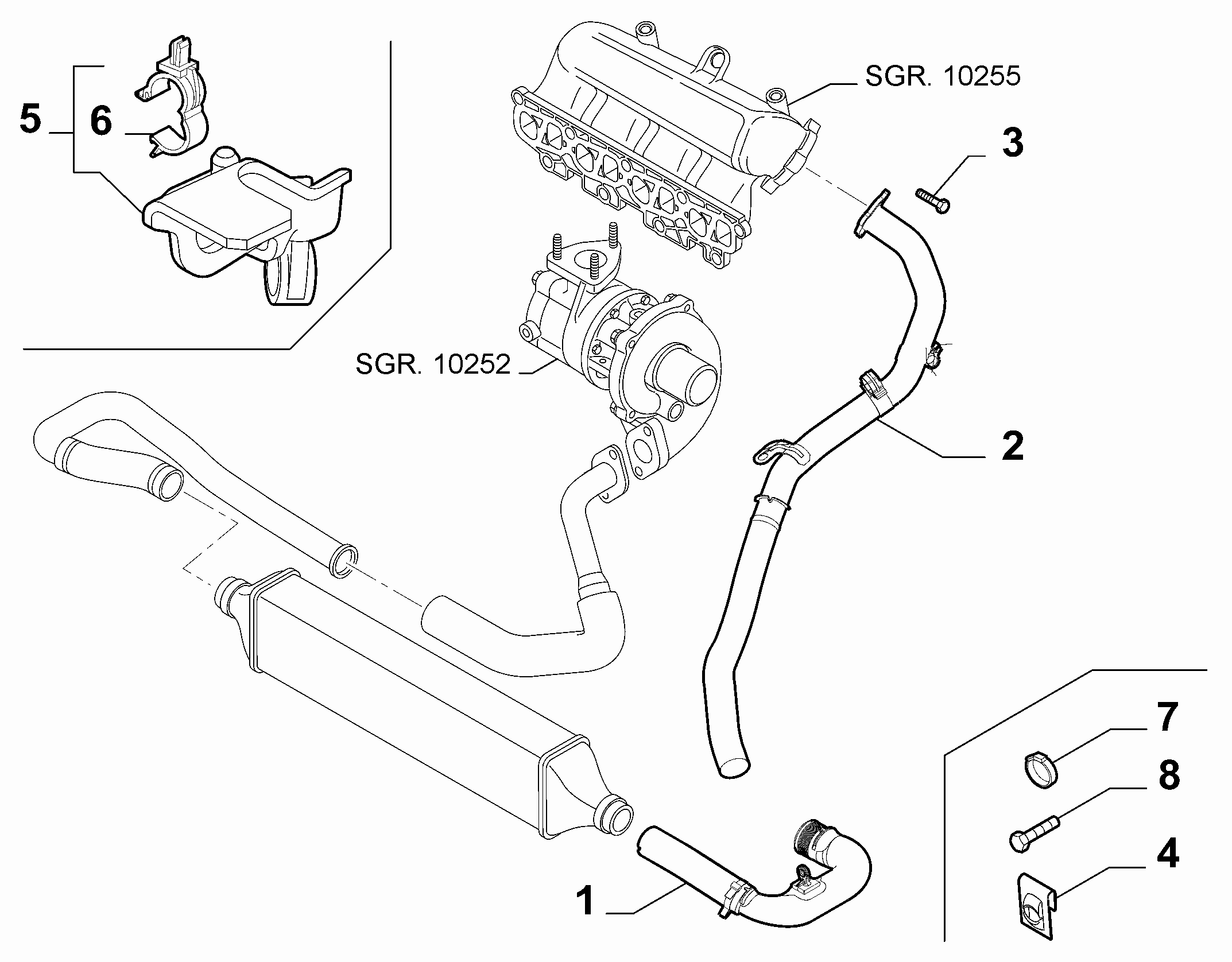 10247-020 COOLER PIPING SUCTION DUCT