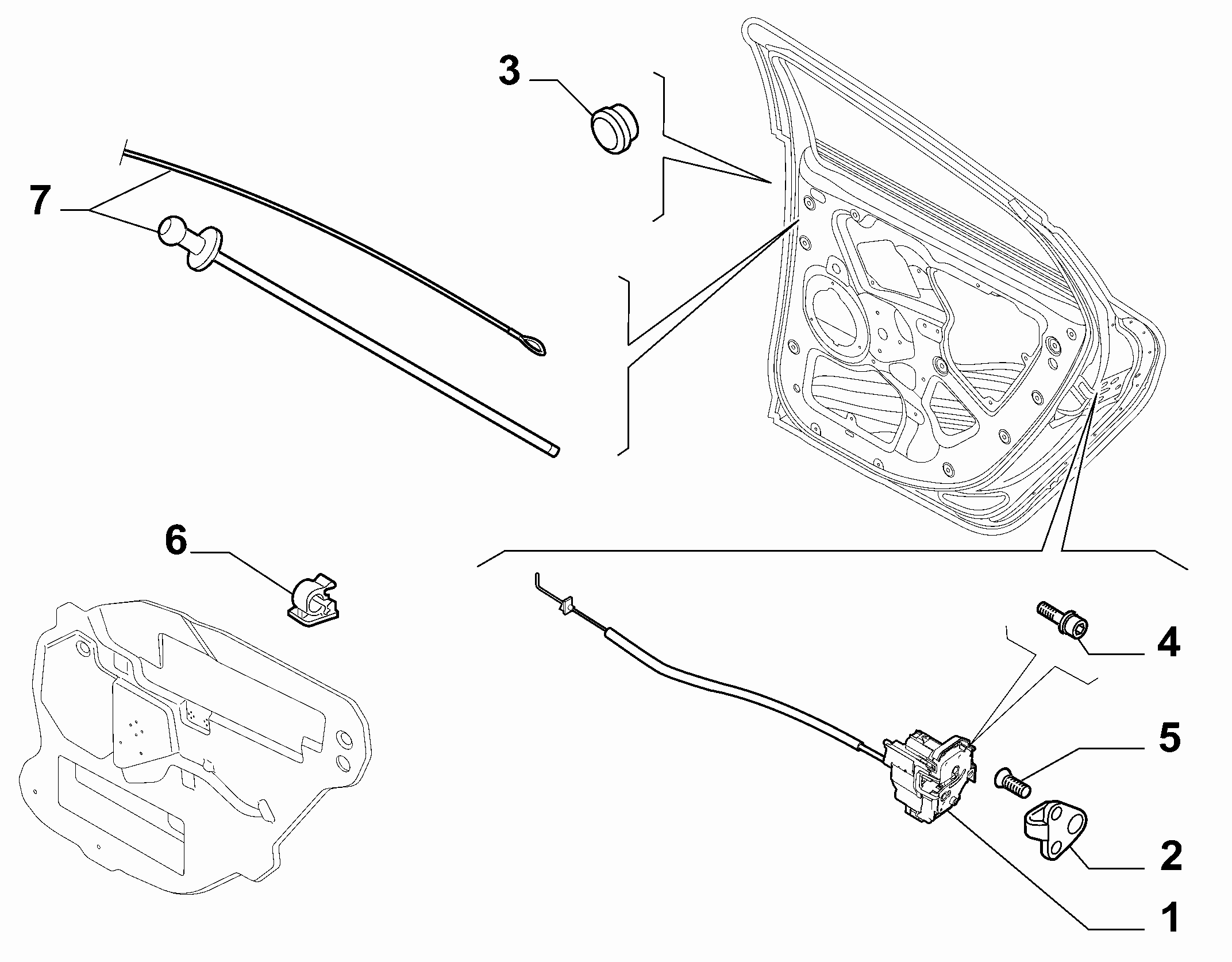 70136-050 REAR DOOR LOCK