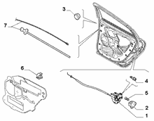 70136-050 REAR DOOR LOCK