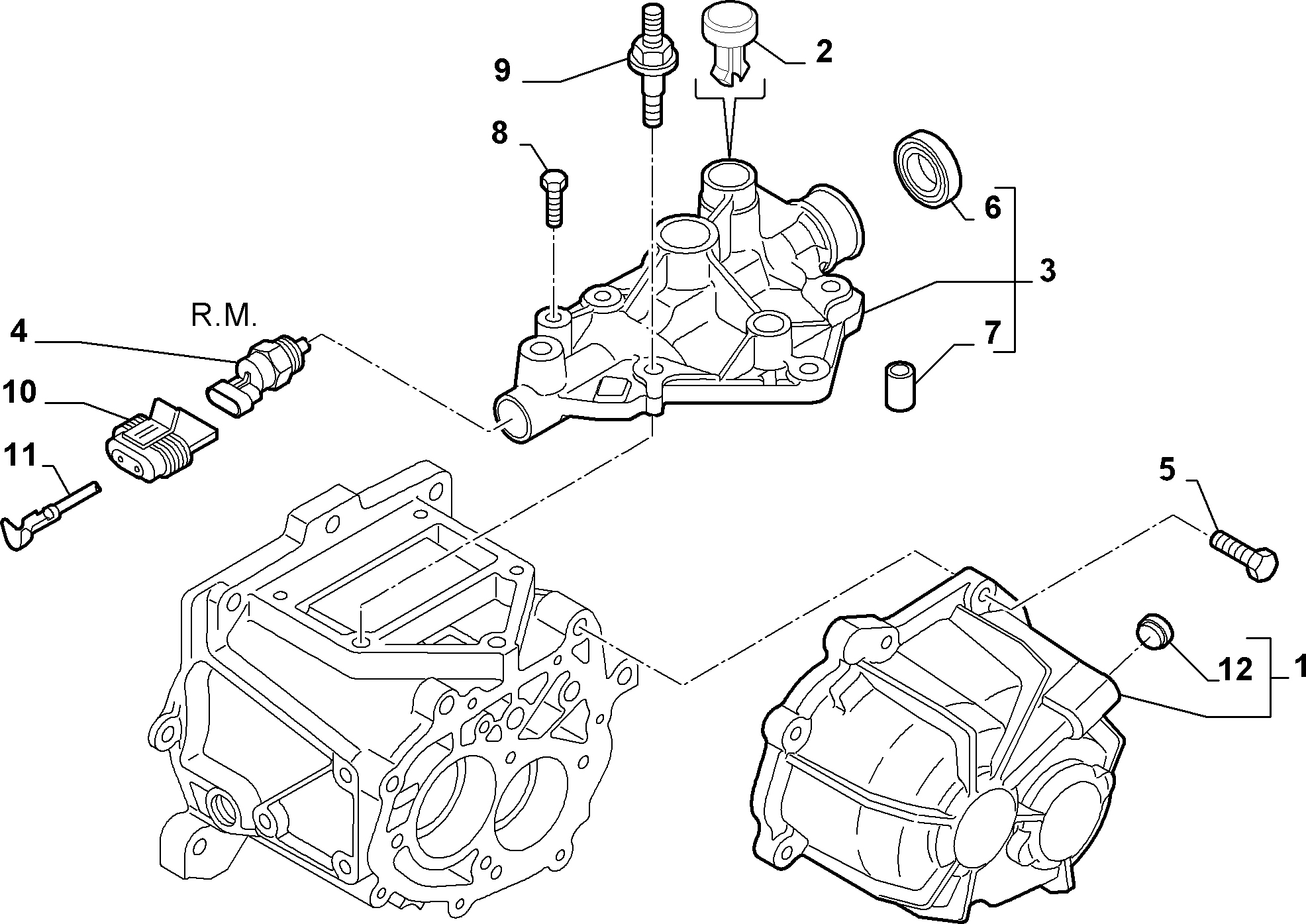 21207-020 GEAR BOX COVERS
