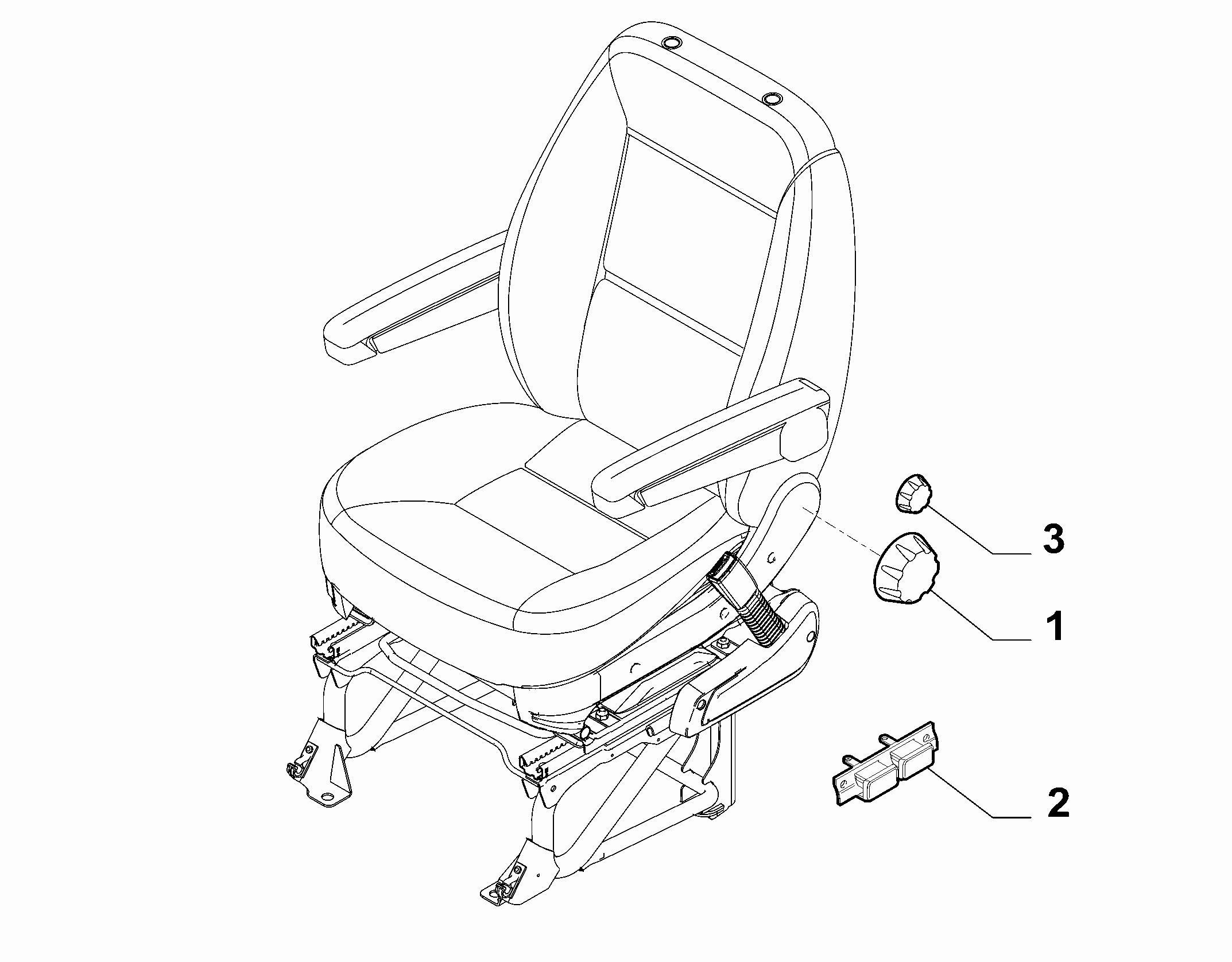 70601-030 FRONT SEAT ADJUSTMENT DEVICES