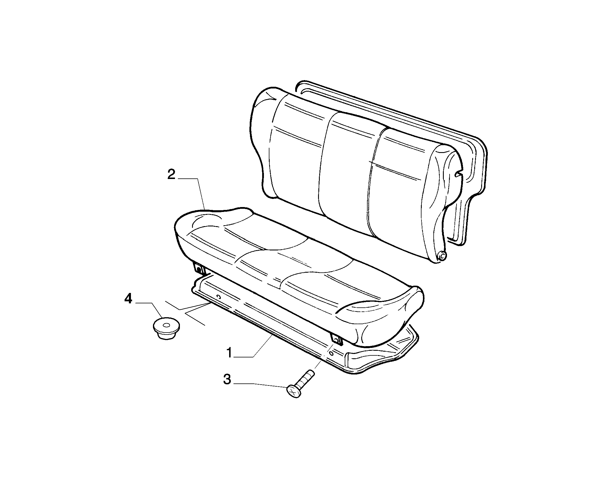 70613/00 REAR SEAT 