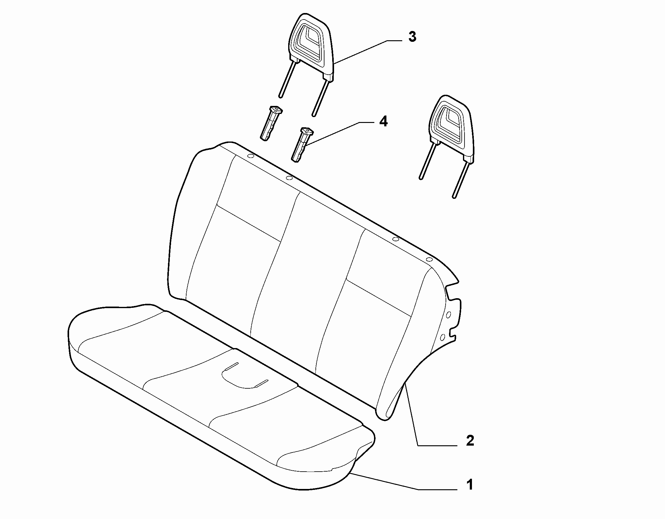 70615/11 REAR SEAT LINING
