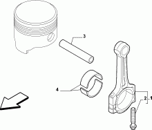 10105-010 COUPLING RODS AND HALF BEARINGS
