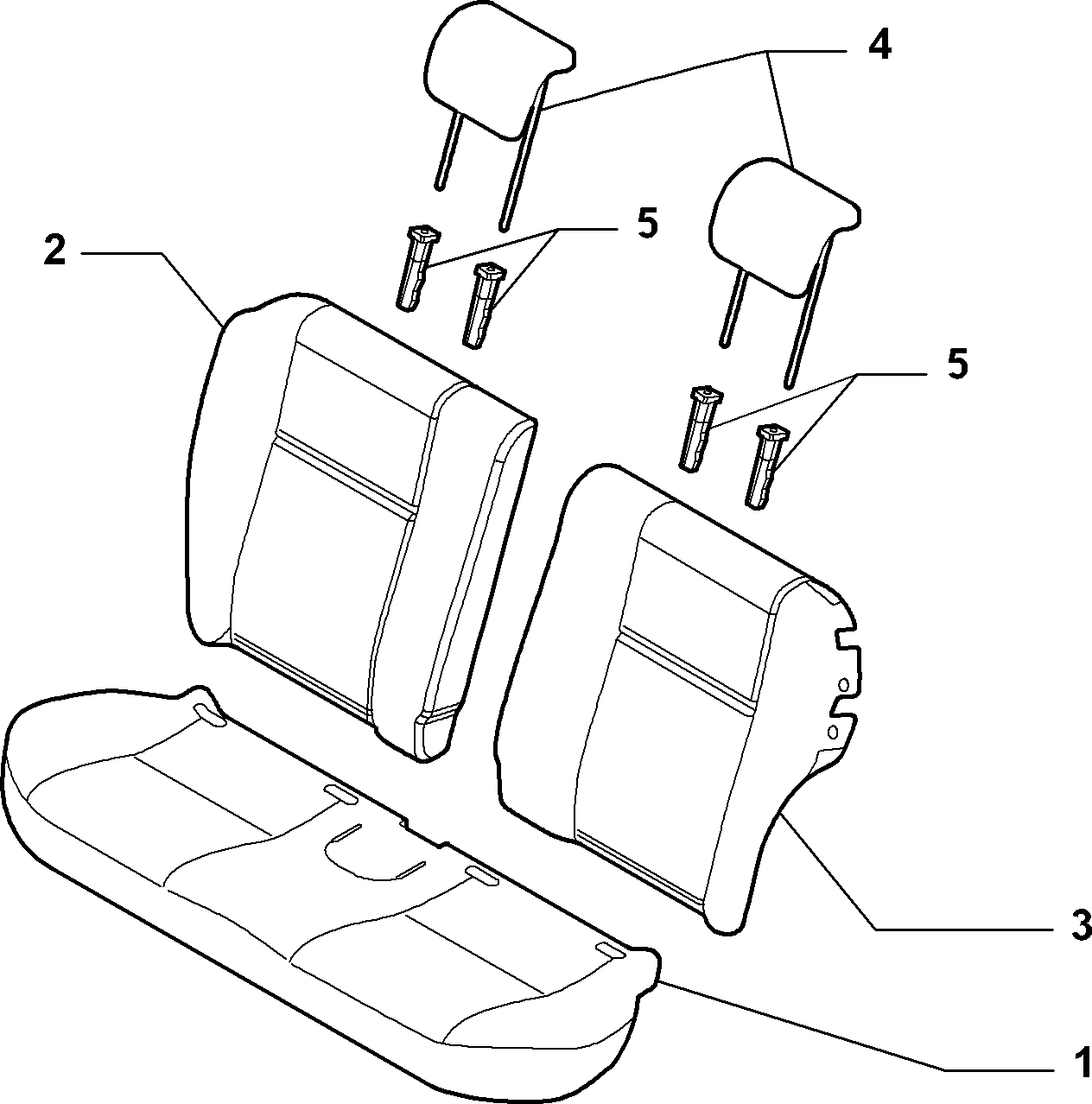 70615/15 REAR SEAT LINING