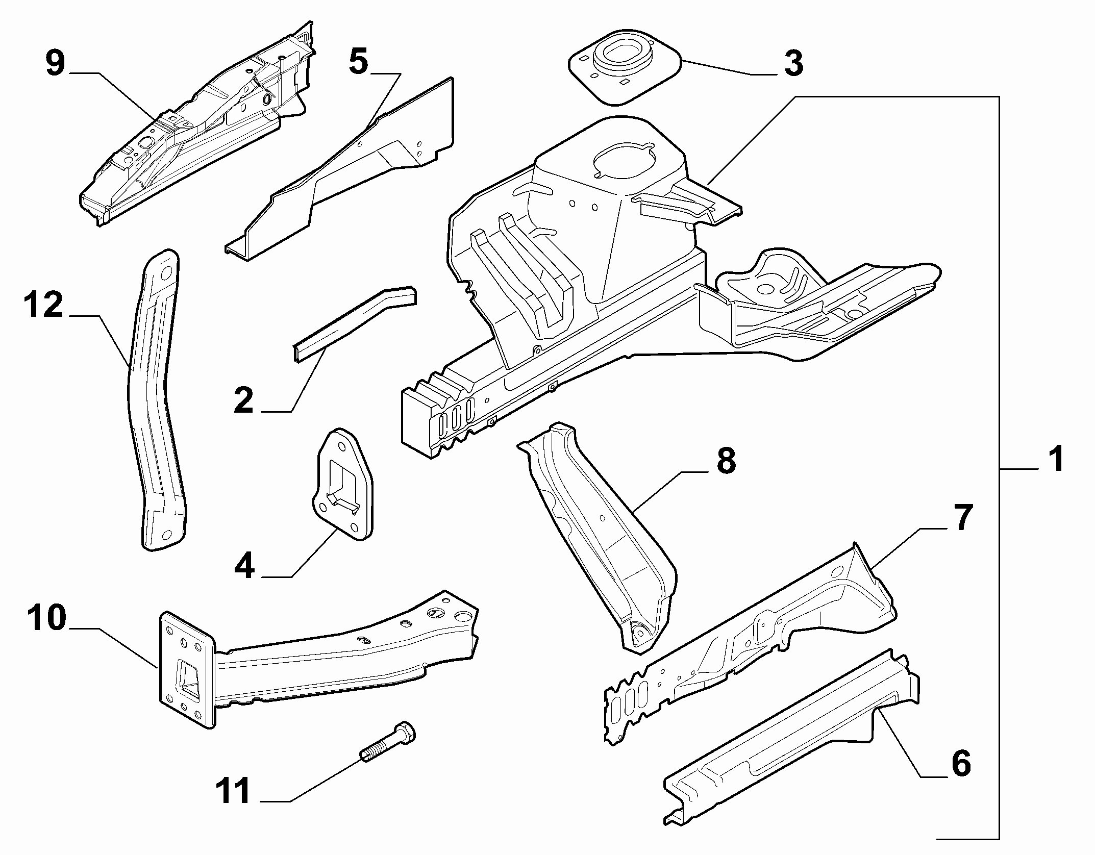70002-020 FRONT STRUT