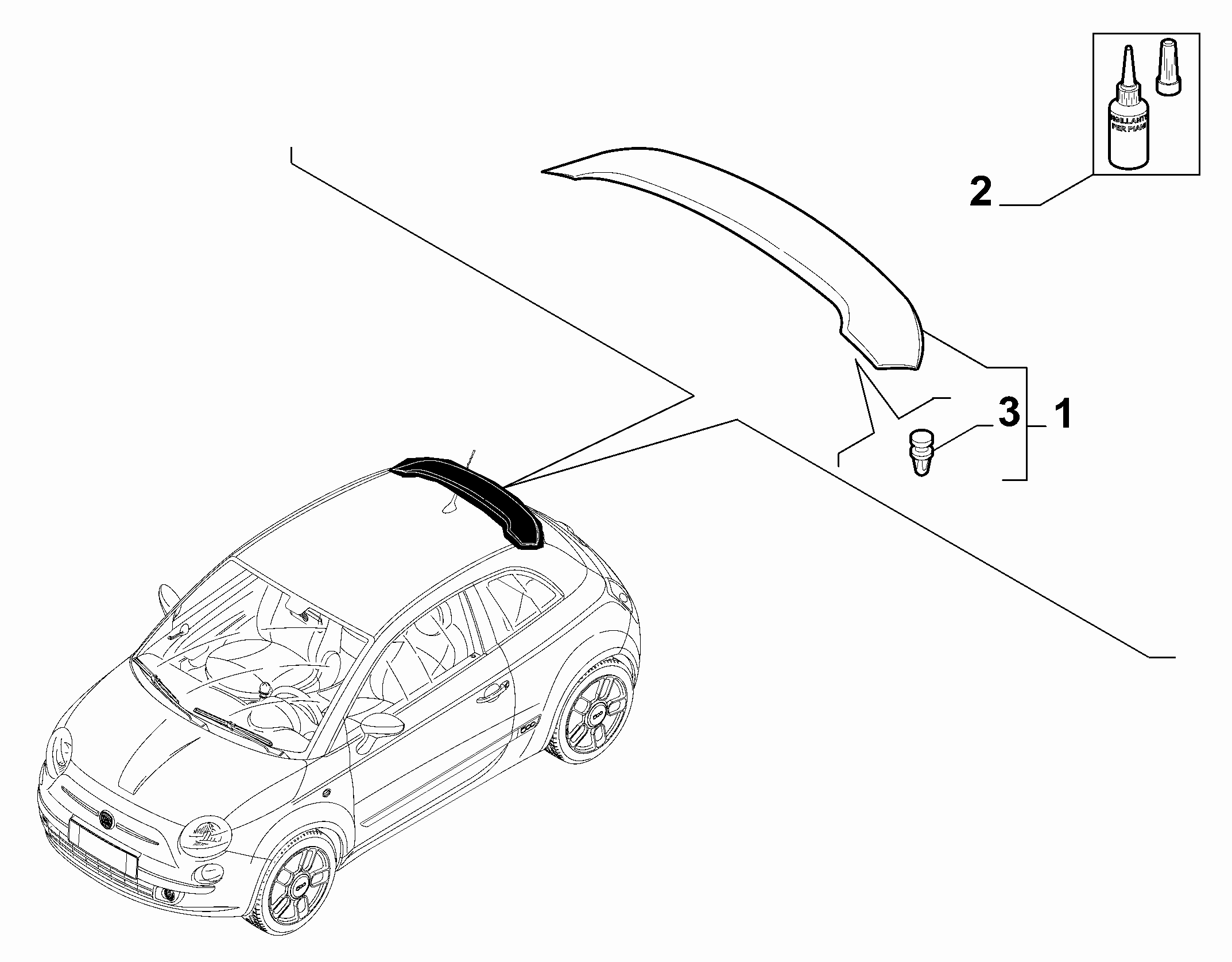 70732-010 REAR DOOR SPOILER