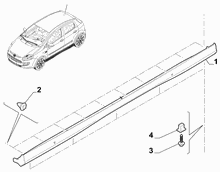 70712-010 НАРУЖНЫЕ НАКЛАДКИ И УПЛОТНИТЕЛИ 