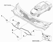 55514-040 FRONT AND REAR WIPER TUBING
