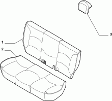 70613/08 REAR SEAT