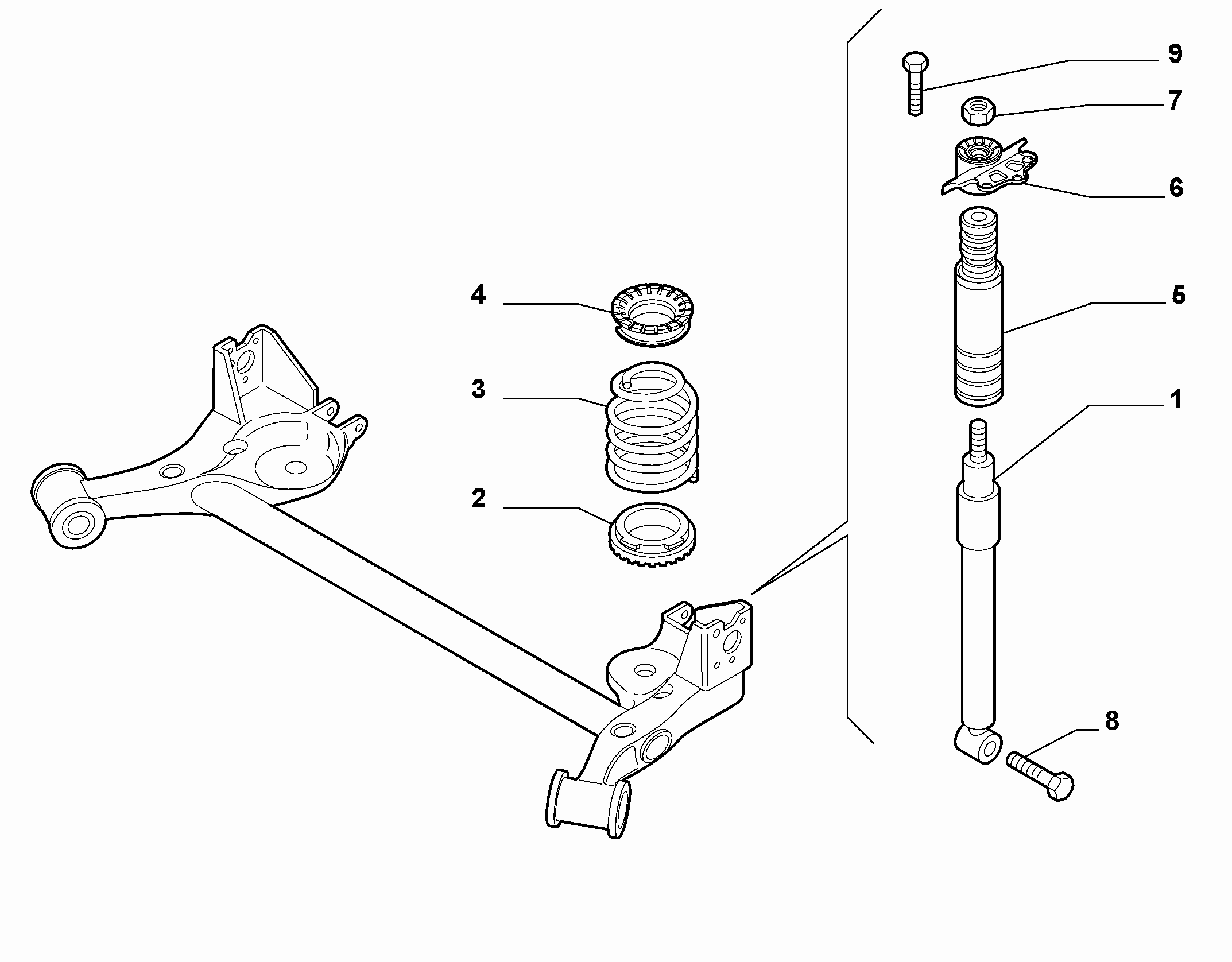 44305-020 REAR SHOCK ABSORBERS AND SPRINGS