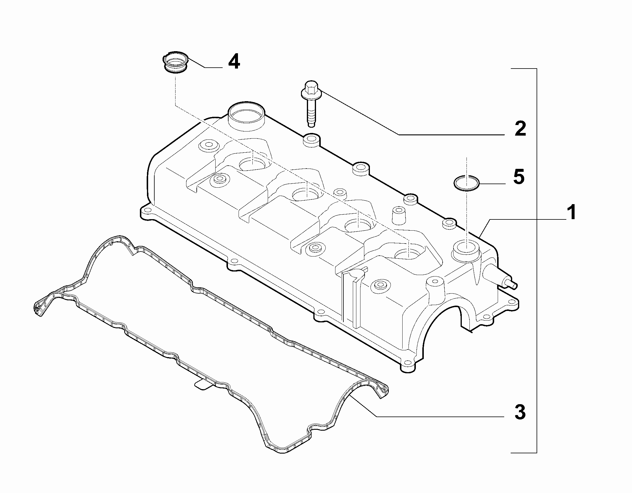 10101-030 CYLINDER HEAD AND GASKET COVERS
