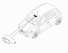 70740-010 REAR VIEW MIRROR
