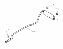10258-030 REAR AND CENTRAL PIPES