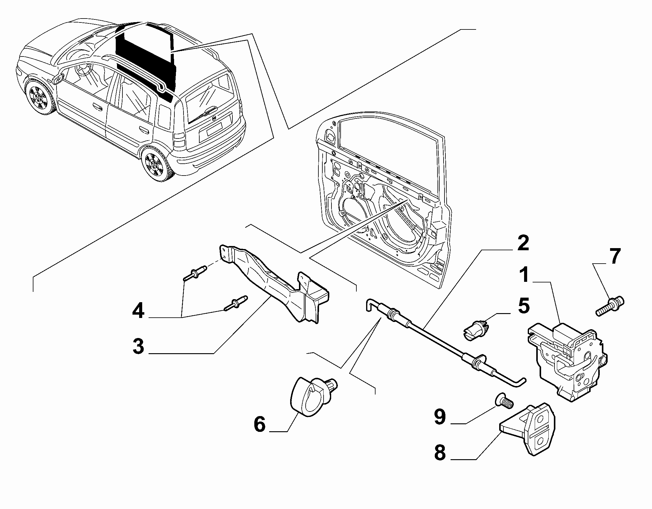 70129-050 FRONT DOOR LOCK