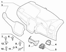 70502-010 DASHBOARD INSTRUMENT HOLDER