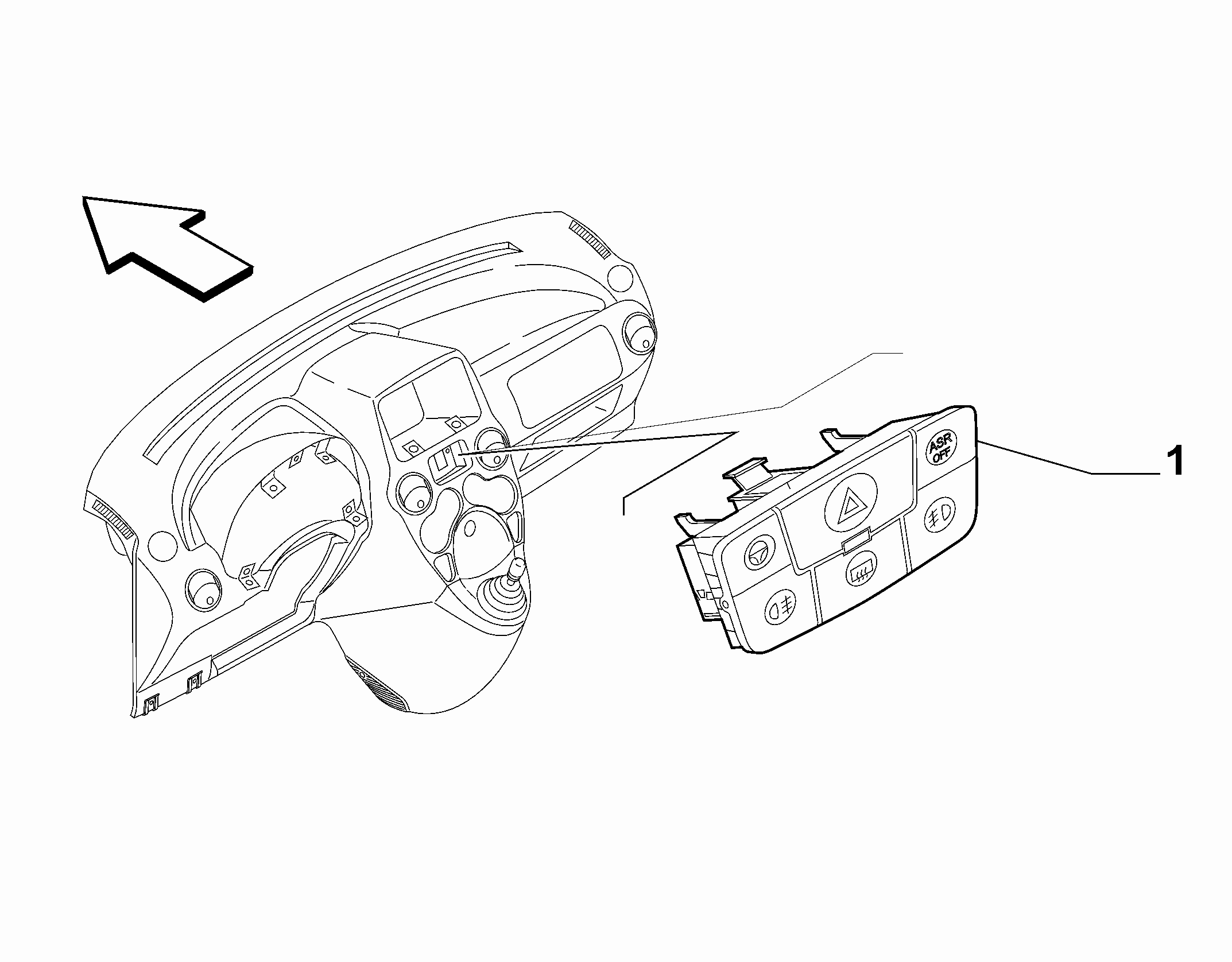 55503-020 DASHBOARD SWITCH