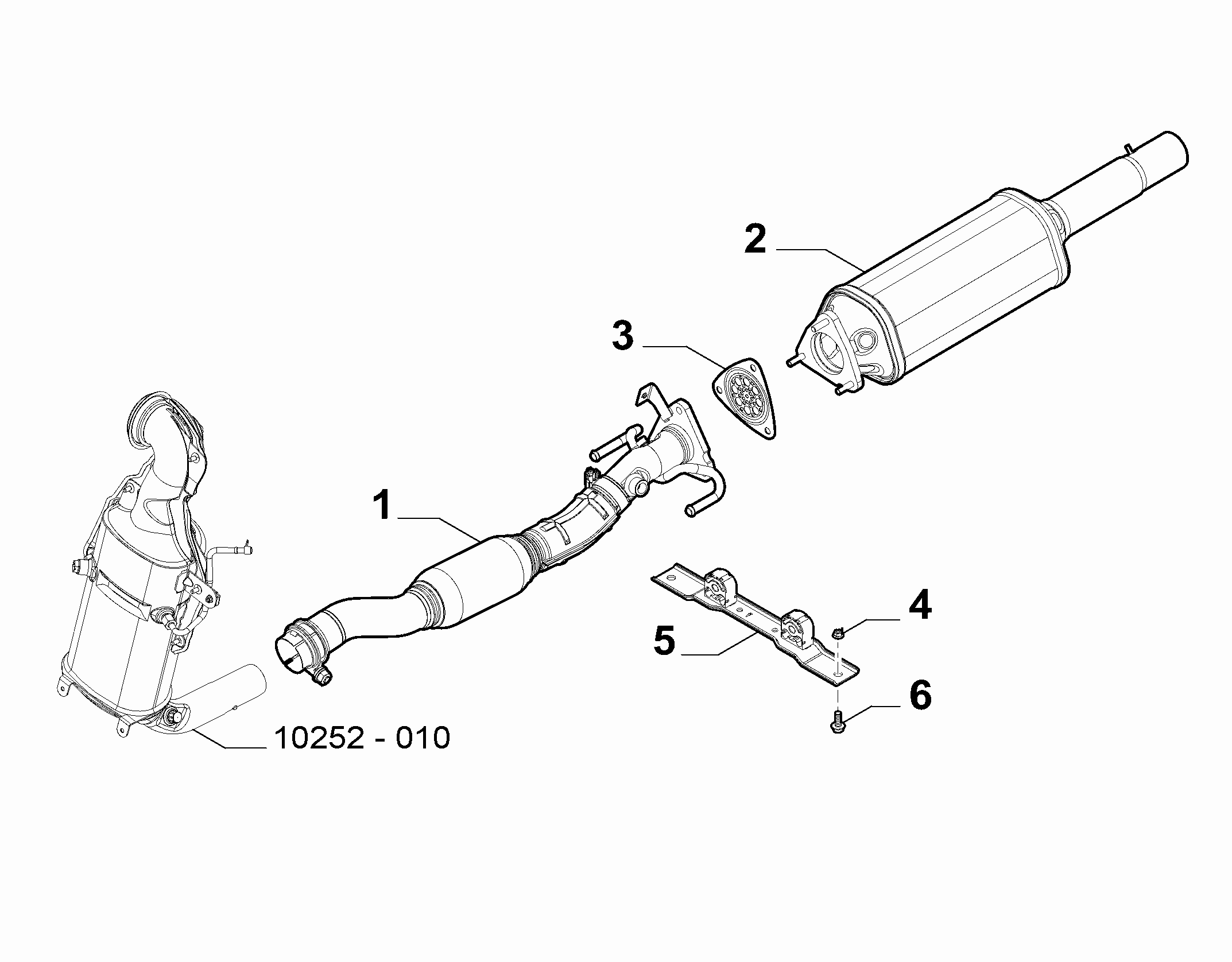 10258-010 FRONT PIPING