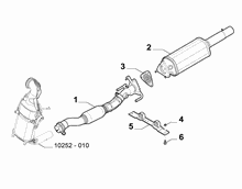 10258-010 FRONT PIPING