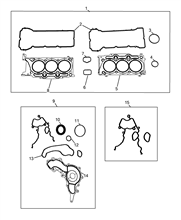 10101-050 GASKET KIT, HEAD AND CRANKCASE