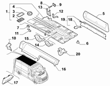 70523-100 REAR COVERS, UPPER SIDE