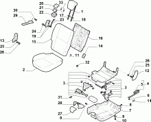 70613/00 REAR SEAT 